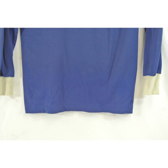 Adidas BC Games VTG Shirt Rugby Soccer Jersey #10 Blue & White Size 34/36 - Picture 5 of 8